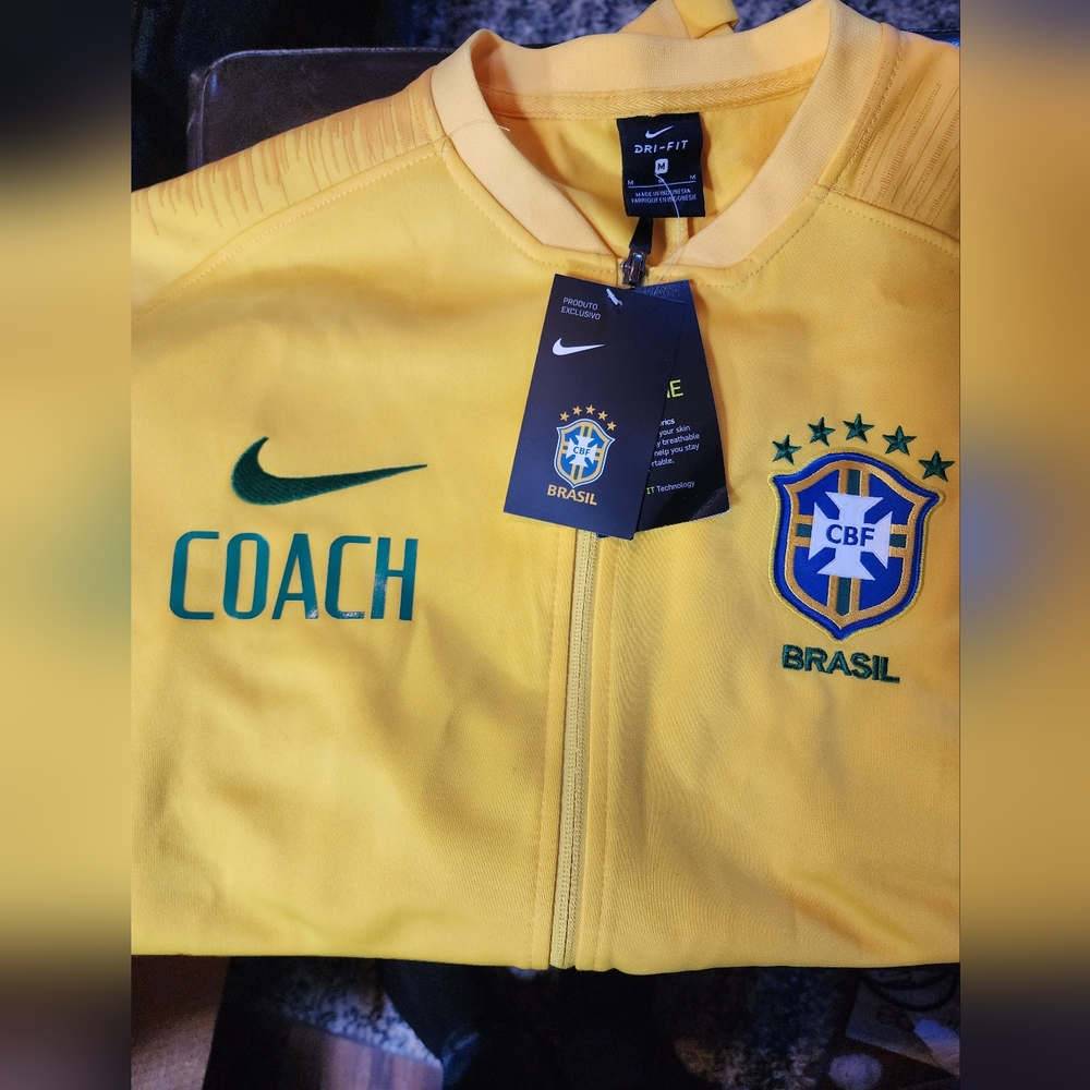 NWT Nike Brasil Brazil 2018 Anthem Jacket World Cup Futbol Soccer Track Sweat